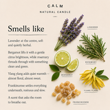 Calm Natural Scented Candle