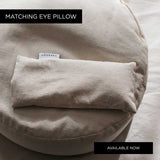 Matching eye pillow for yoga and meditation from Made by Coopers